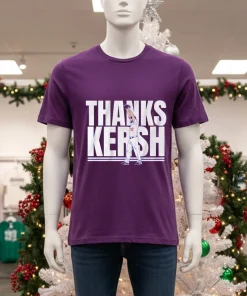 Clayton Kershaw Royal Los Angeles Dodgers Thank You Purple T Shirt