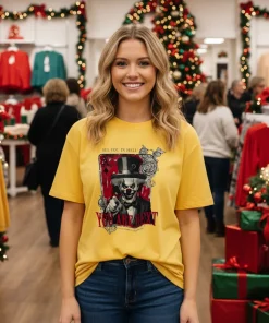 Clown Face You Are Next See You In Hell Your Worst Nightmare   Yellow T Shirt