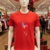 Colorful Rooster Classic T   Red T Shirt