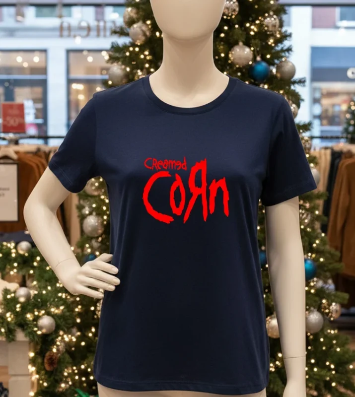 Creamed Corn   Navy T Shirt