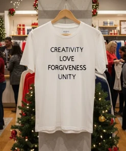 Creativity Love Forgiveness Unity T American style t-shirt