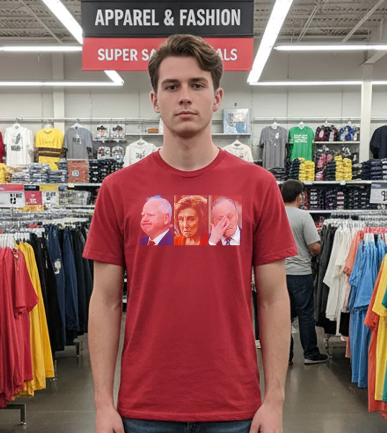 Cryin And Lyin Team Kamala - red-t-shirt Cryin And Lyin Team Kamala Red T Shirt