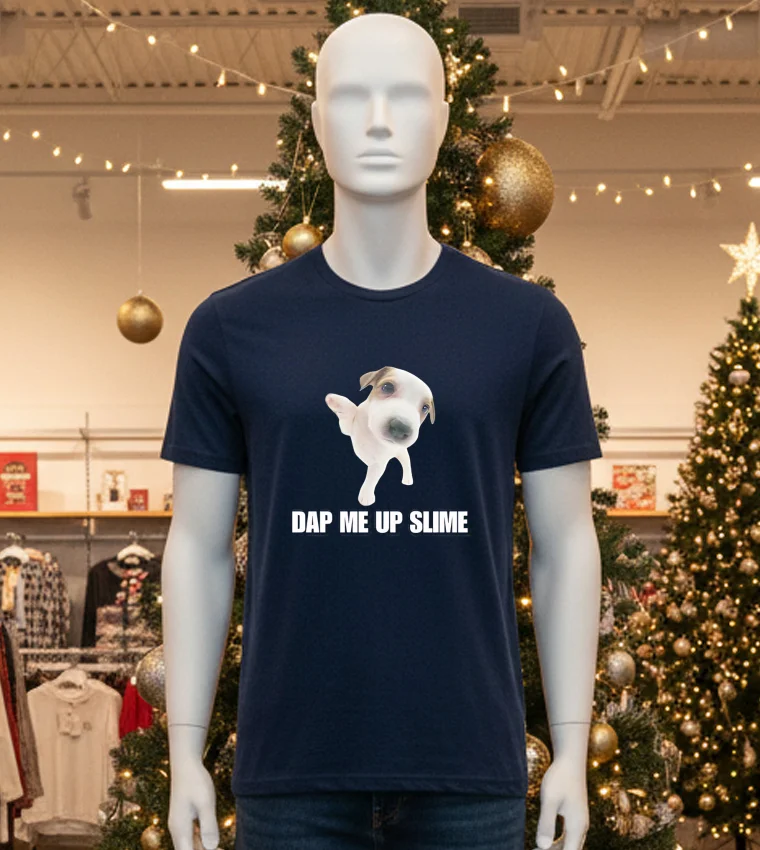 Dap Me Up Slime Cringey Meme - black-t-shirt Dap Me Up Slime Cringey Meme Black T Shirt