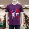 David Fry Cleveland Baseball David Fry Cleveland Let It Fry Purple T Shirt