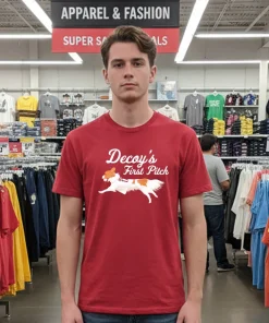 Decoy s First Pitch Dog La Dodgers American style t-shirt