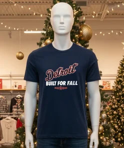 Detroit Tigers Built For Fall 2025 Mlb   Black T Shirt