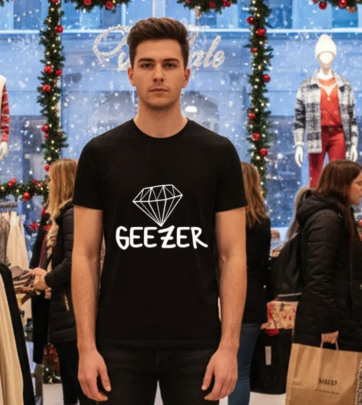 Diamond Geezer Logo   Black T Shirt