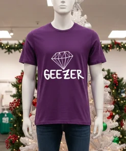 Diamond Geezer Logo   Purple T Shirt