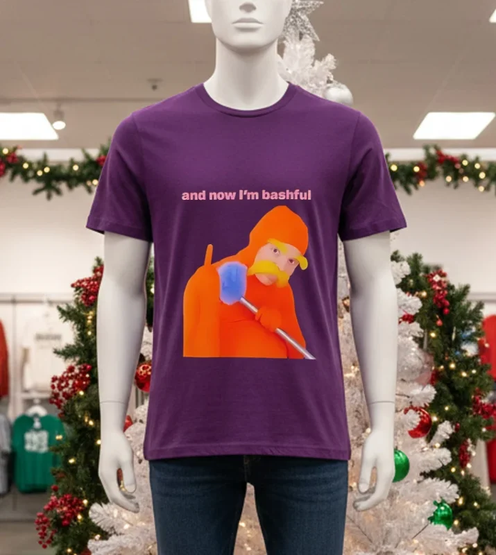 Dr. Seuss And Now I M Bashful Lorax Meme Purple T Shirt