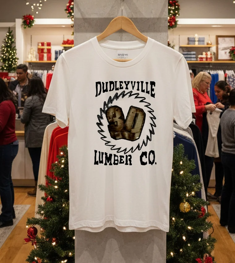 Dudleyville 3D Lumber Co - white-t-shirt Dudleyville 3D Lumber Co White T Shirt