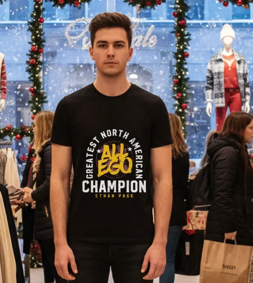 Ethan Page Greatest North American Champion All Ego   Black T Shirt