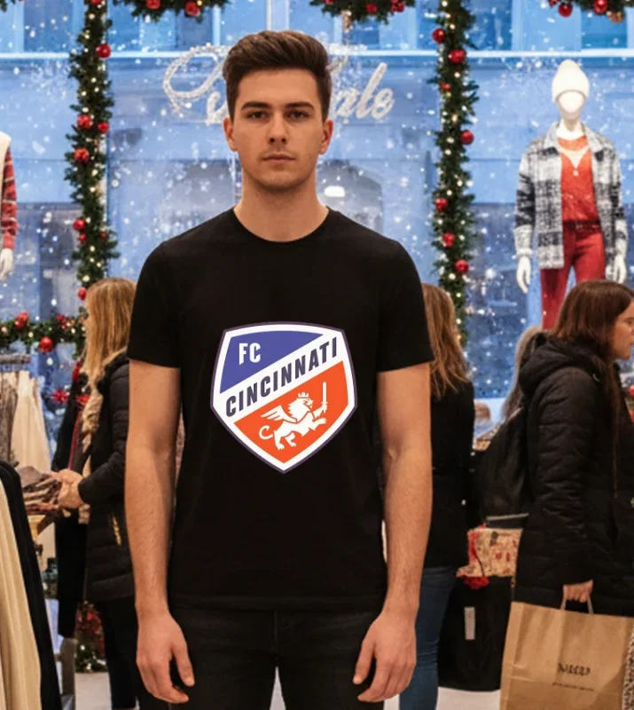 Fc Cincinnati Logo Black T Shirt