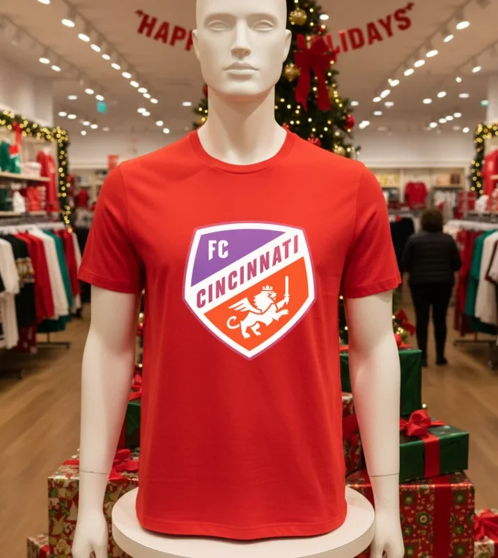 Fc Cincinnati Logo   Red T Shirt