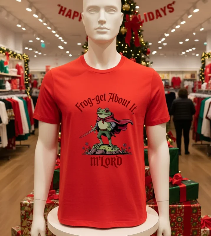 Frog Get About It Mlord Medieval Frog Knight Red T Shirt