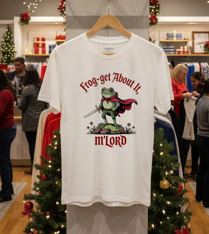 Frog Get About It Mlord Medieval Frog Knight White T Shirt