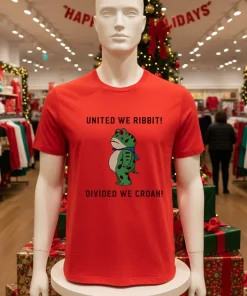 Frog United We Ribbit Divided We Croak shirt