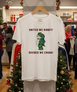 Frog United We Ribbit Divided We Croak shirt