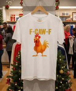 Funny F Caw F Chicken T American style t-shirt