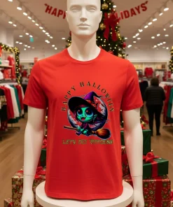 Happy Halloween Lets Fly Witches Vampire Witch cute shirt