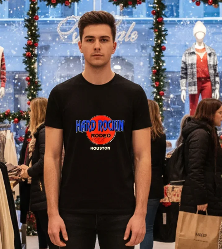 Hard Rockin Rodeo Houston   Black T Shirt