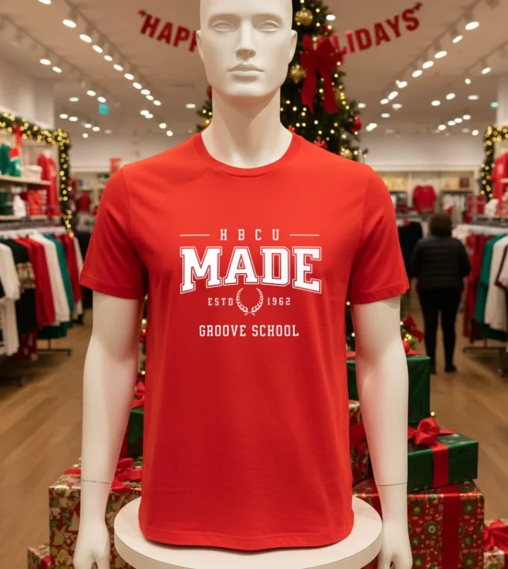 Hbcu Made The Groove School   Red T Shirt