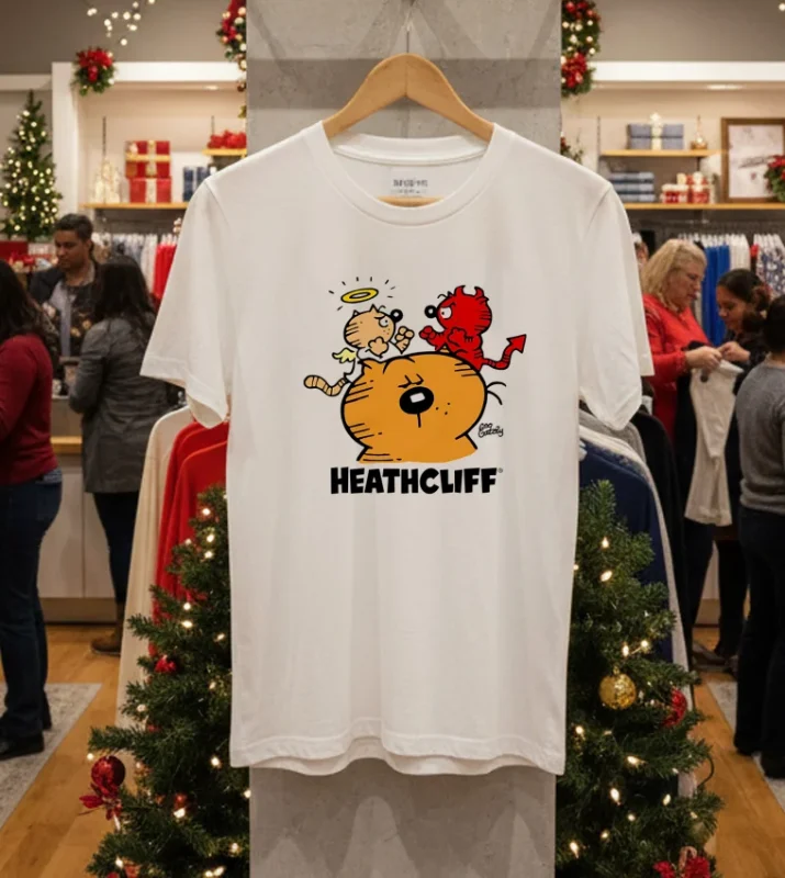 Heathcliff Dual Angels And Demons White T Shirt