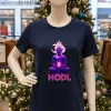 Hodl Buddha Bitcoin   Navy T Shirt