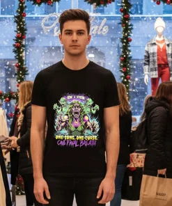 Howl O Scream One Song One Curse One Final Breath Halloween T   Black T Shirt