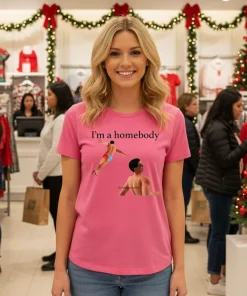 I M A Homebody Plz Leave Me Alone T   Pink T Shirt