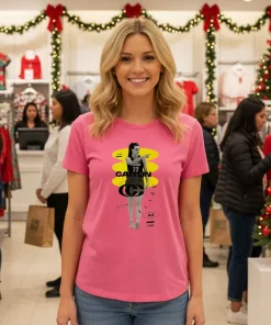 Indiana Fever Caitlin Clark Hoops Pink T Shirt