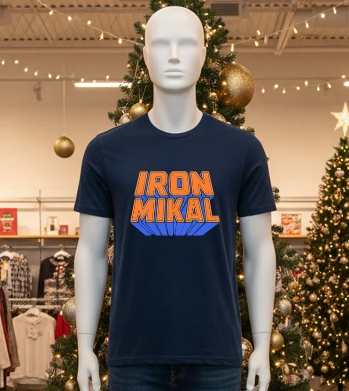 Iron Mikal Bridges Design Black T Shirt