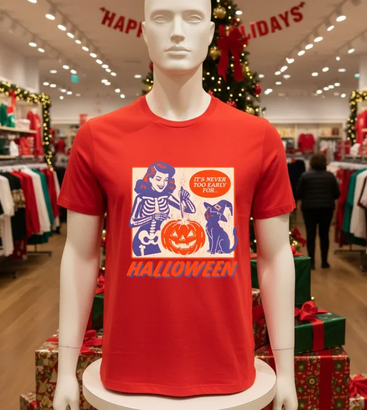 It S Never Too Early For Halloween   Red T Shirt