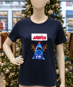 Jingle JAWSH Buffalo Bills snack number 17 American style t-shirt