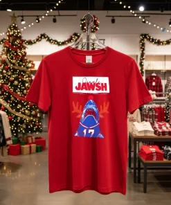 Jingle JAWSH Buffalo Bills snack number 17 American style t-shirt