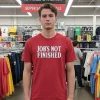 Job S Not Finished Seattle Mariners   Red T Shirt