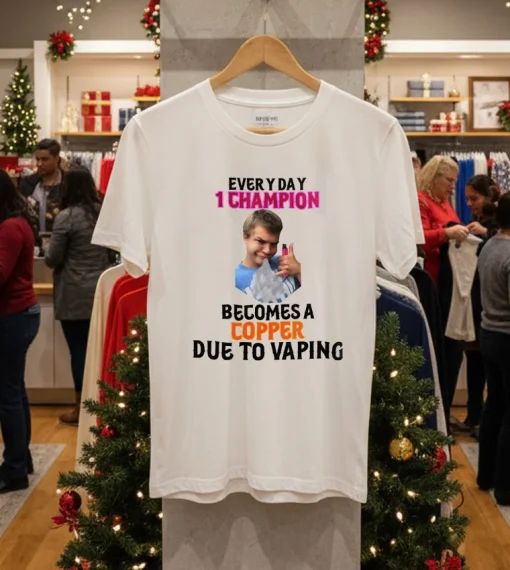Jynxzi Every Day 1 Champion Becomes A Copper Due To Vaping   White T Shirt