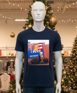 Kamala was replaced by Trump poster American style t-shirt