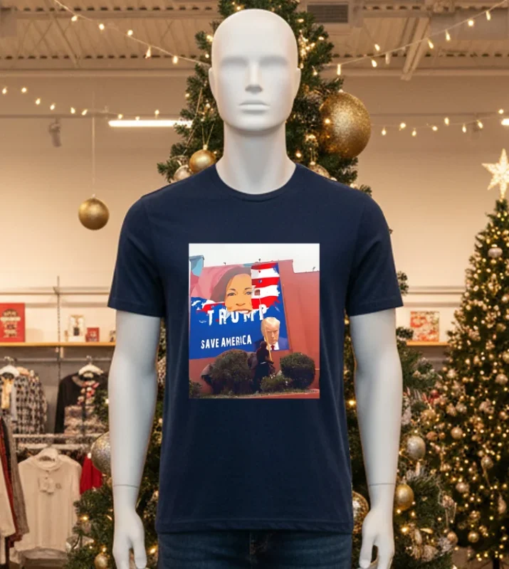 Kamala Was Replaced By Trump Poster Black T Shirt