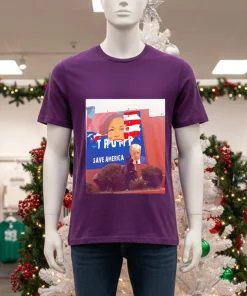 Kamala was replaced by Trump poster American style t-shirt