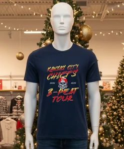 Kansas City Football 3 Peat tour 2024 2025 American style t-shirt