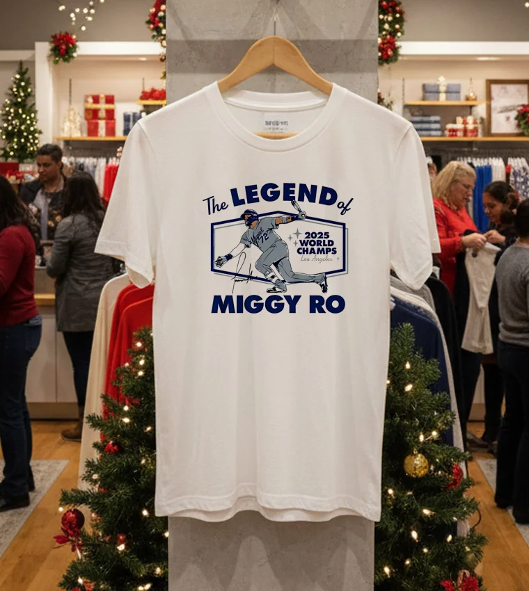 La Dodgers The Legend Of Miggy Ro Miguel Rojas White T Shirt