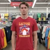 Lactose Tolerant Lightning Graphic Red T Shirt