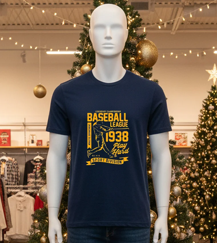 Legendary Championship Baseball Leafue 1938 Play Hard Sport Division - black-t-shirt Legendary Championship Baseball Leafue 1938 Play Hard Sport Division Black T Shirt