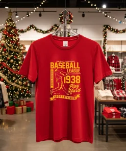 Legendary Championship Baseball Leafue 1938 Play Hard Sport Division American style t-shirt