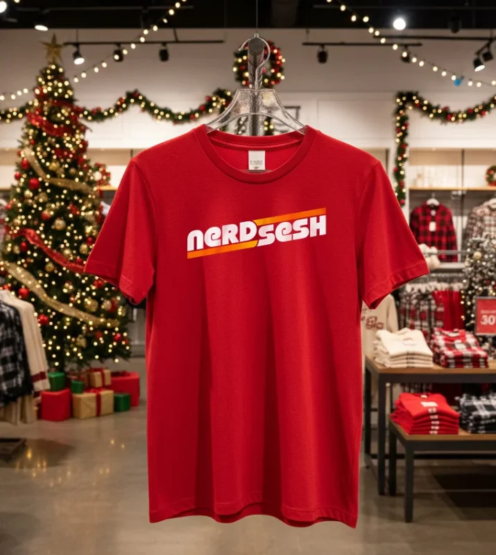 Logo Nerd Sesh Concer The Volume   Red T Shirt