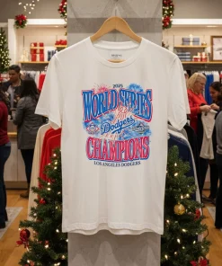 Los Angeles Dodgers 2025 World Series Champions White White T Shirt