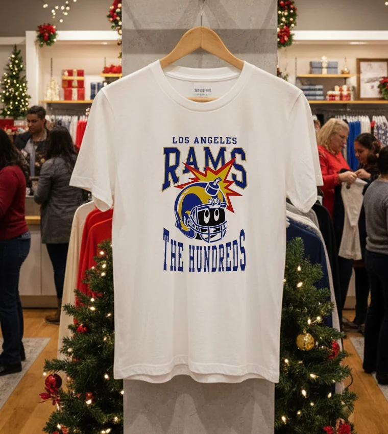 Los Angeles Rams X The Hundreds Bomb White T Shirt