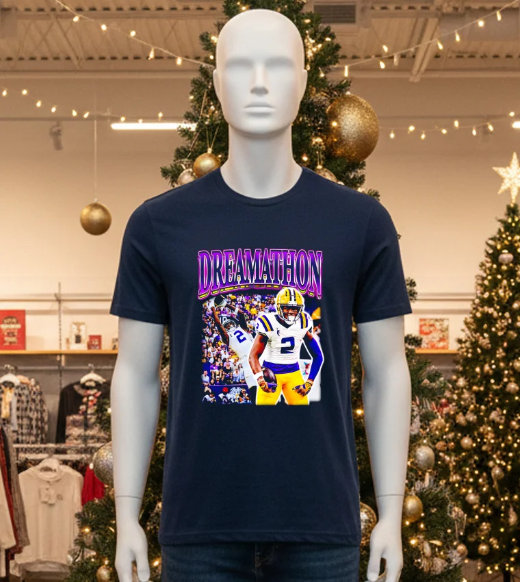 Lsu Tigers Kyren Lacy Dreamathon Bayou Dreams - black-t-shirt Lsu Tigers Kyren Lacy Dreamathon Bayou Dreams Black T Shirt