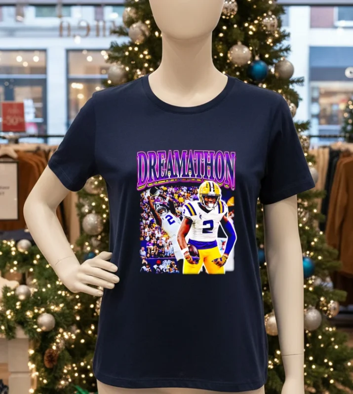 Lsu Tigers Kyren Lacy Dreamathon Bayou Dreams Navy T Shirt