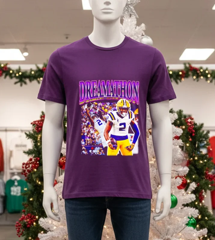 Lsu Tigers Kyren Lacy Dreamathon Bayou Dreams Purple T Shirt
